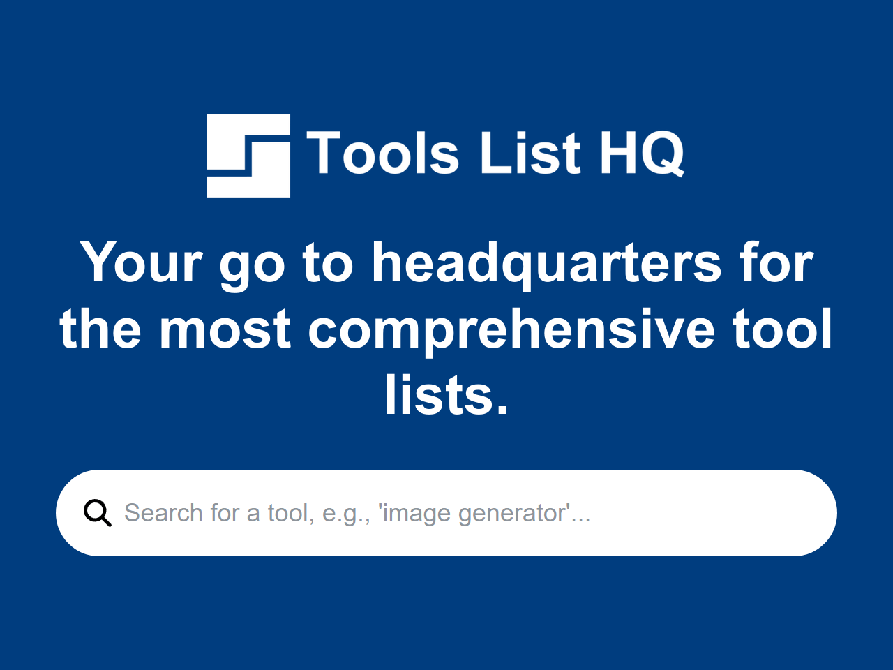 Tools List HQ banner