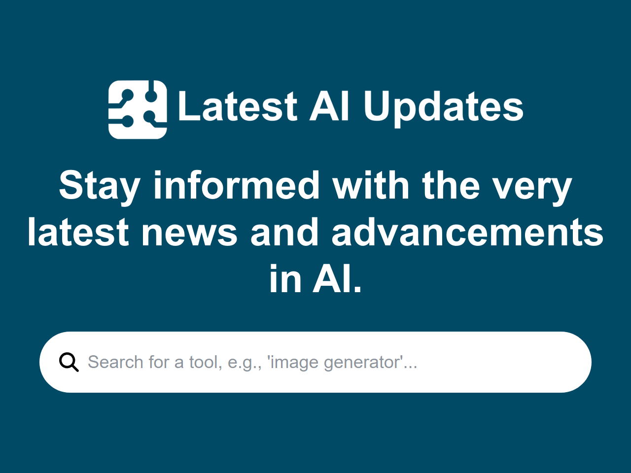 Latest AI Updates banner