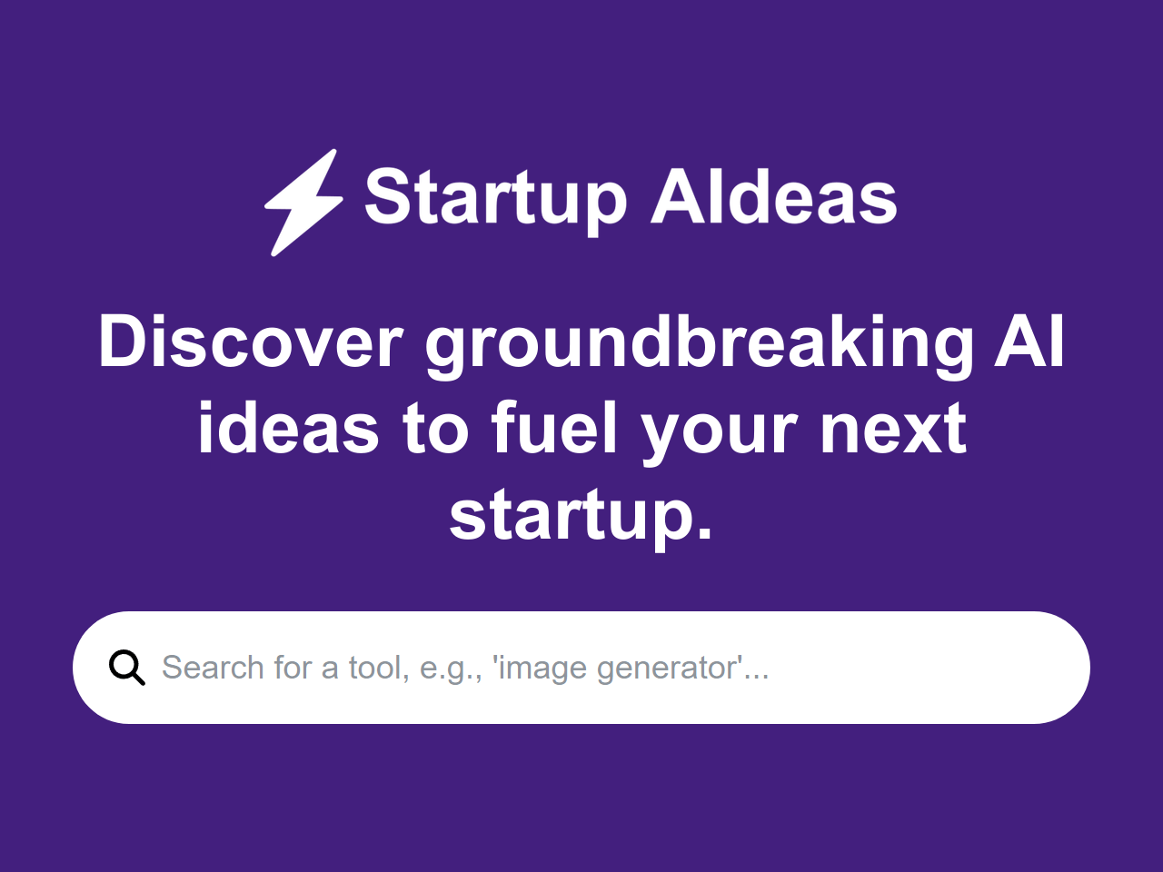 Startup AIdeas banner