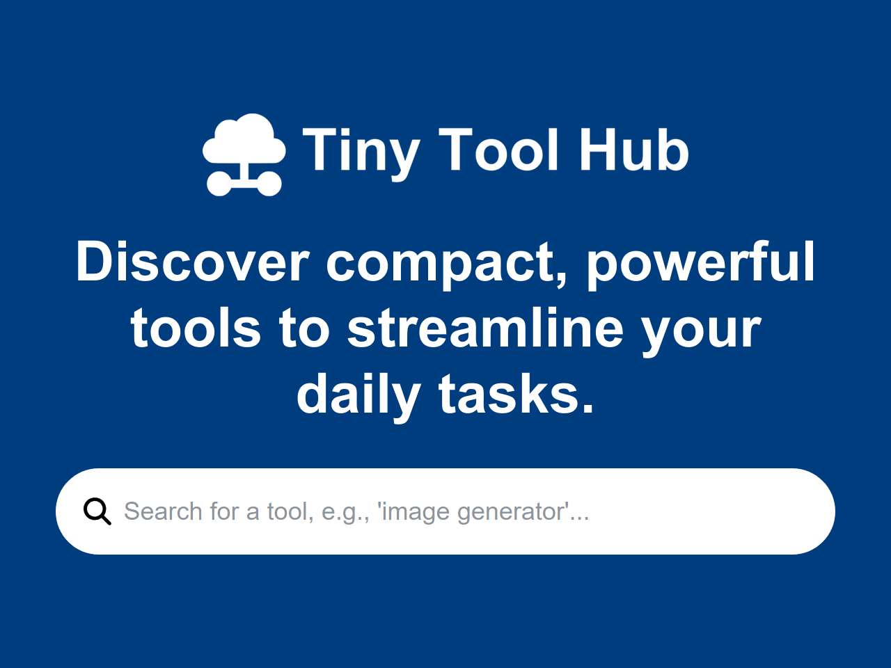 Tiny Tool Hub banner