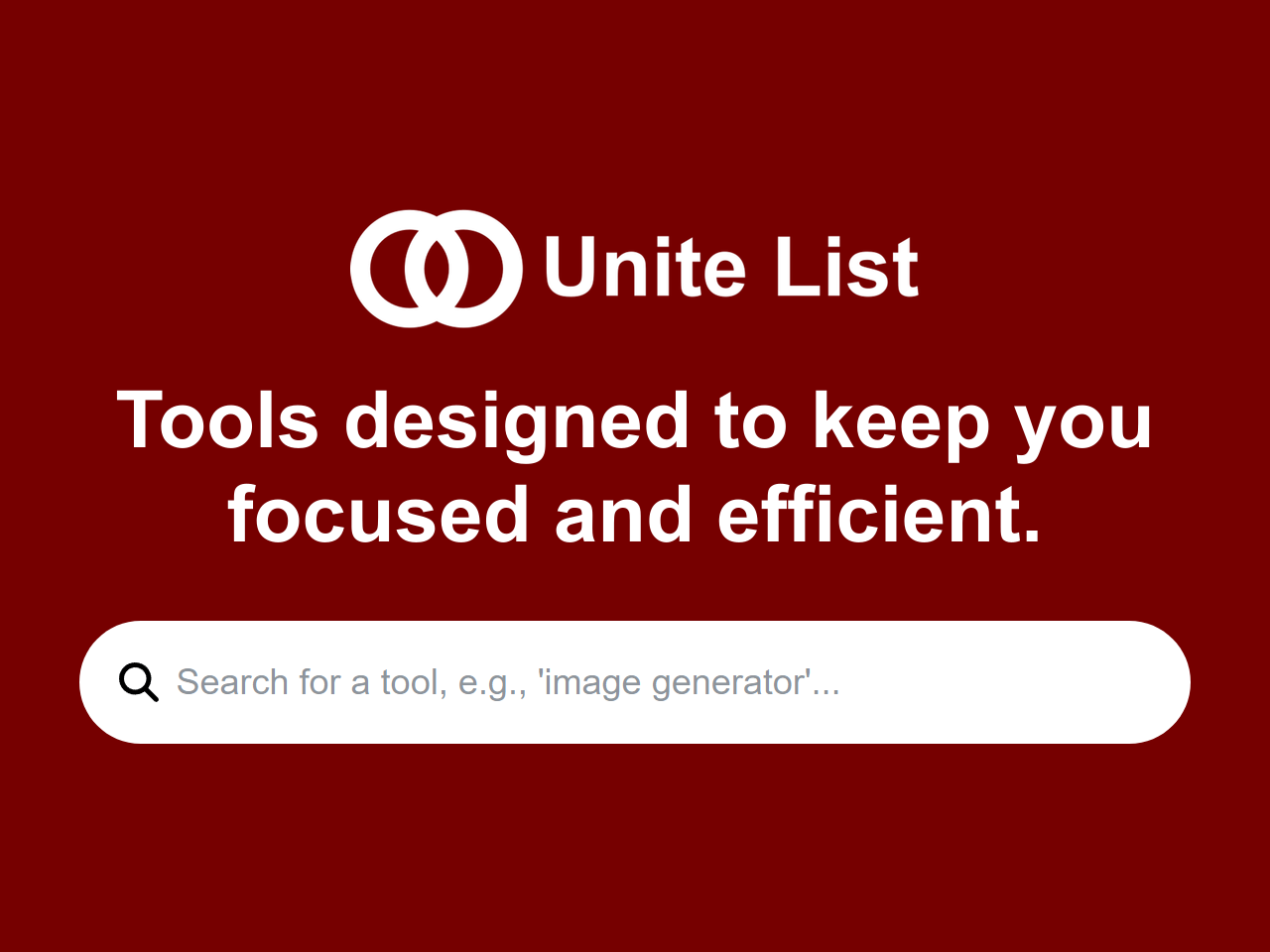 Unite List banner