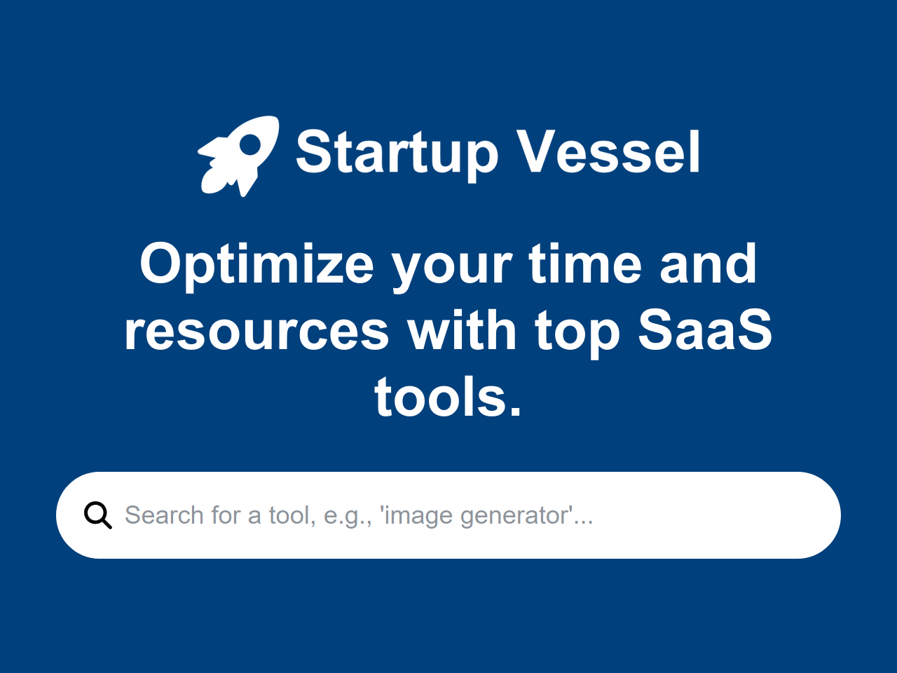 Startup Vessel banner