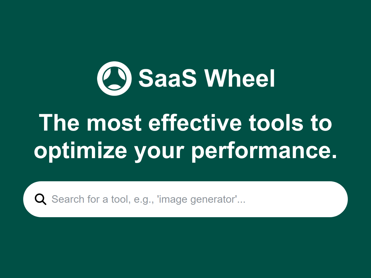 SaaS Wheel banner