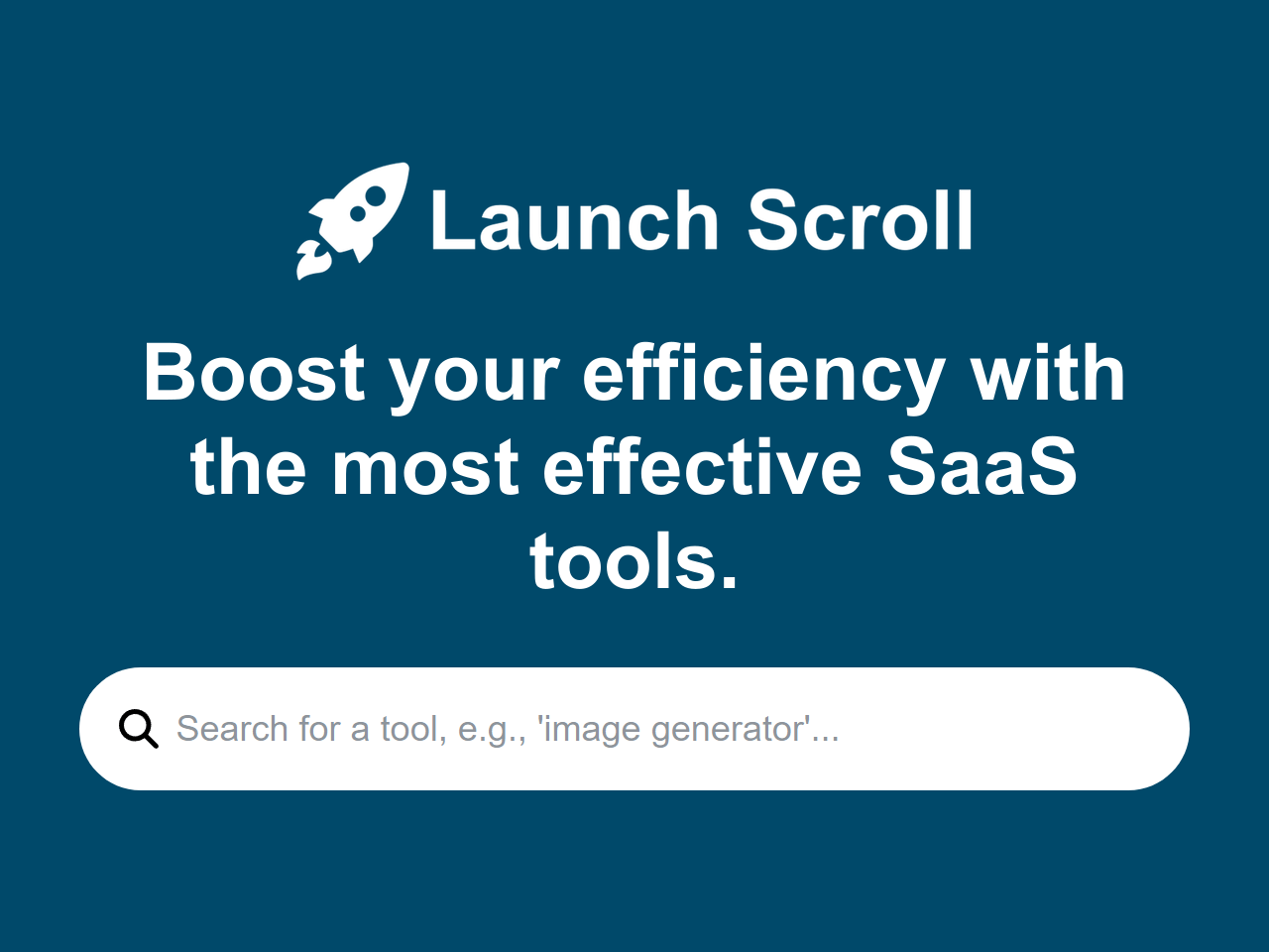 Launch Scroll banner