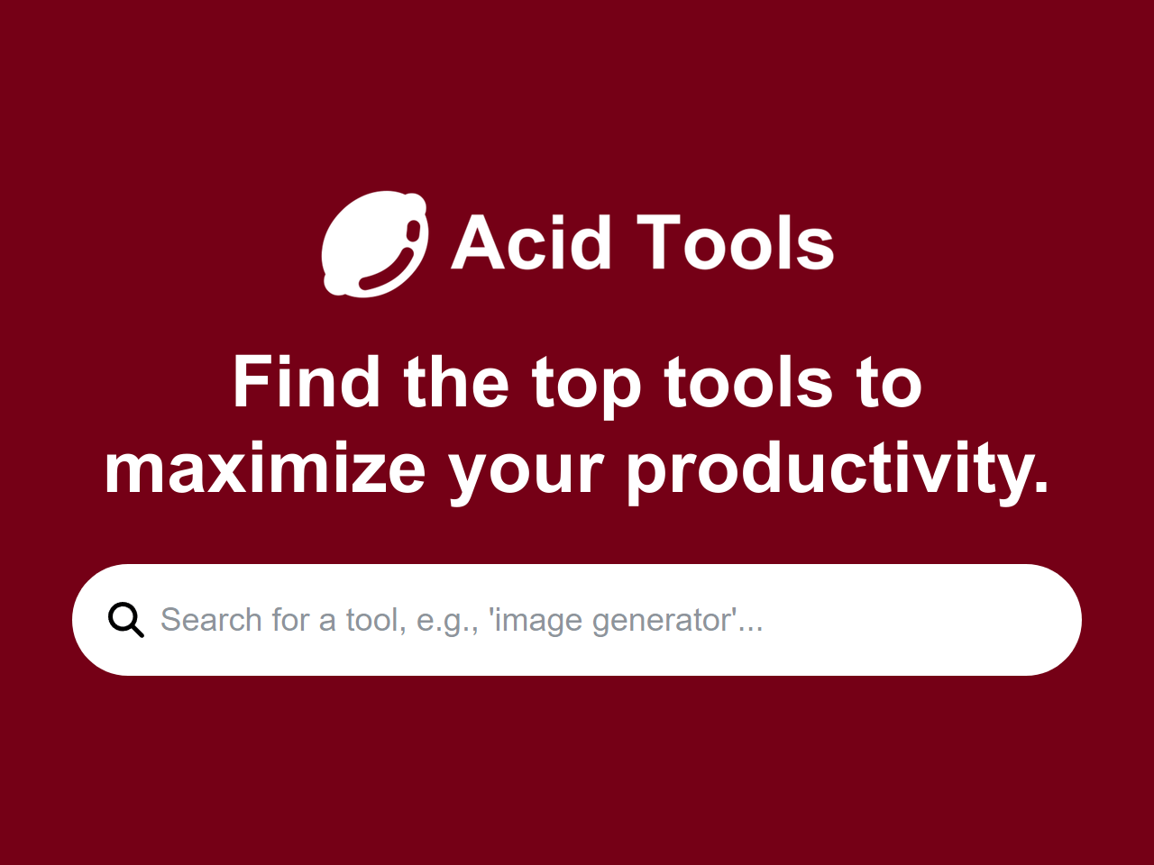 Acid Tools banner