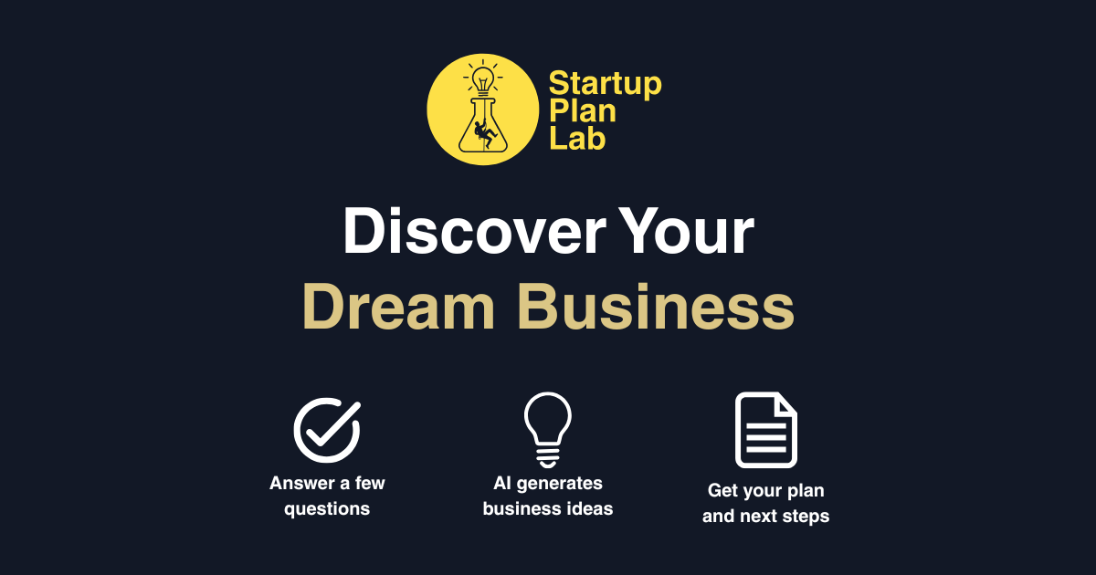 Startup Plan Lab banner