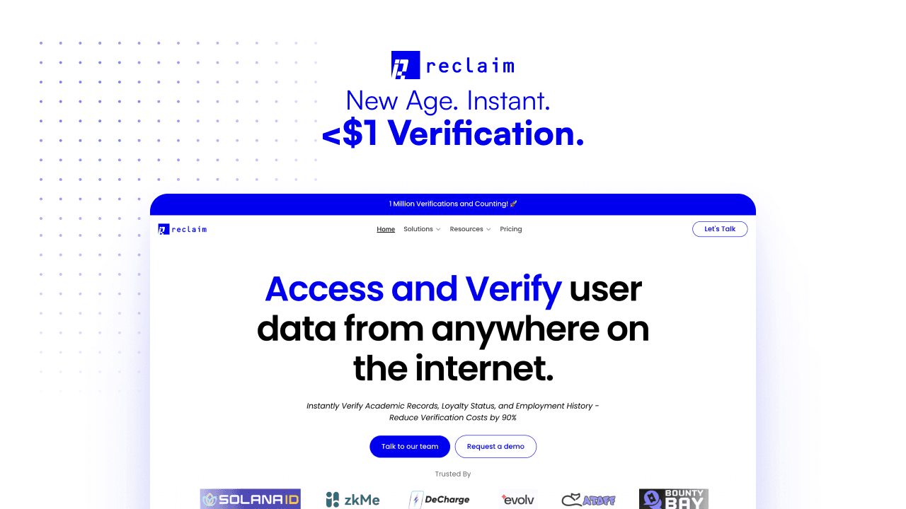 Reclaim Protocol banner