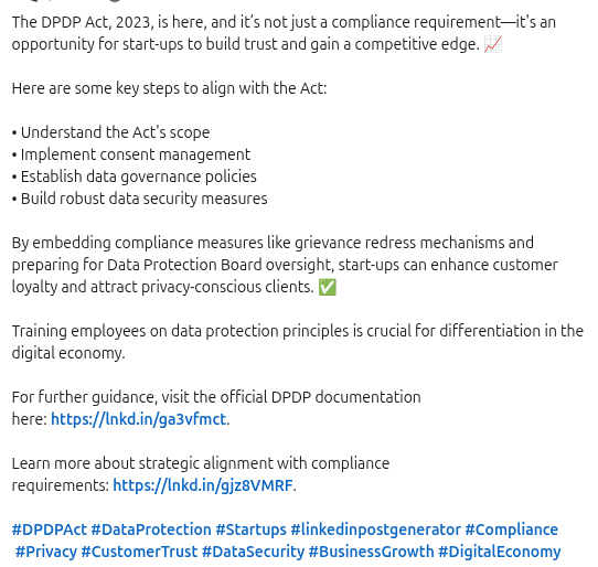 LinkedIn Post Generator