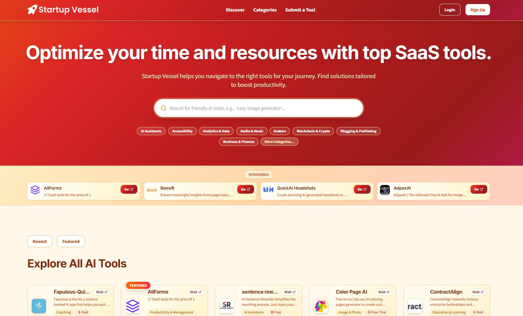 Startup Vessel banner