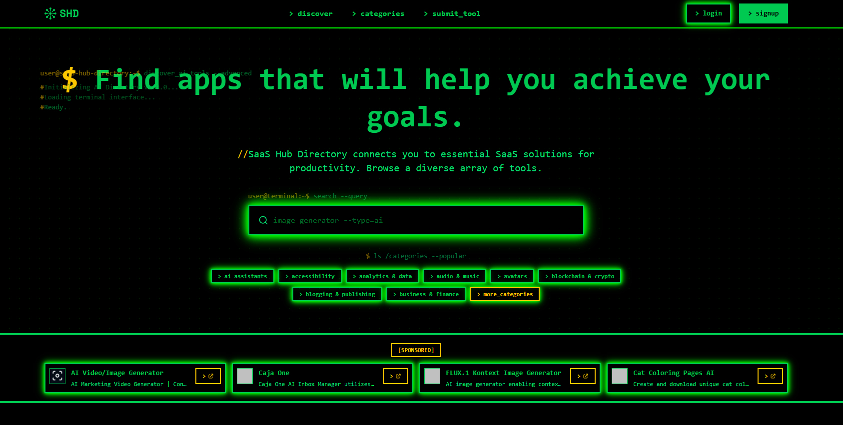 SaaS Hub Directory banner