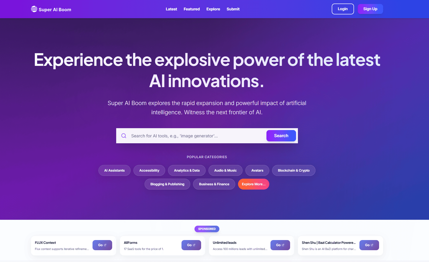 Super AI Boom banner