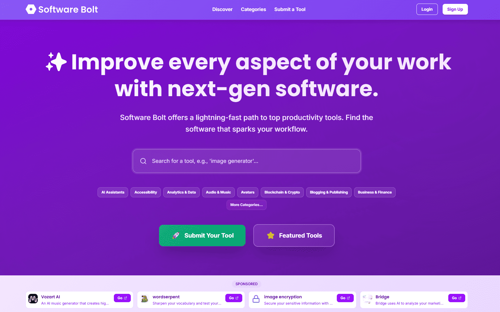 Software Bolt banner