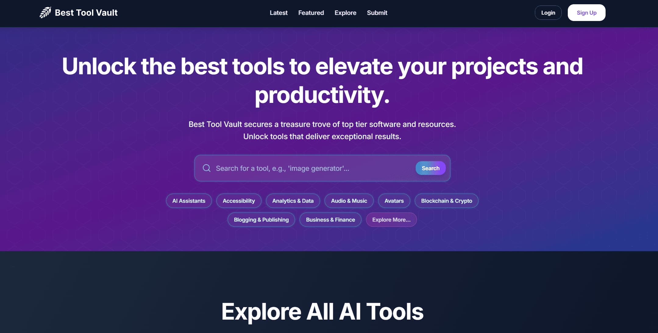 Best Tool Vault banner