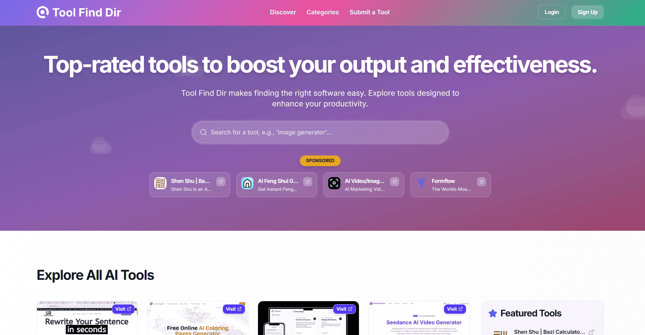 Tool Find Dir banner