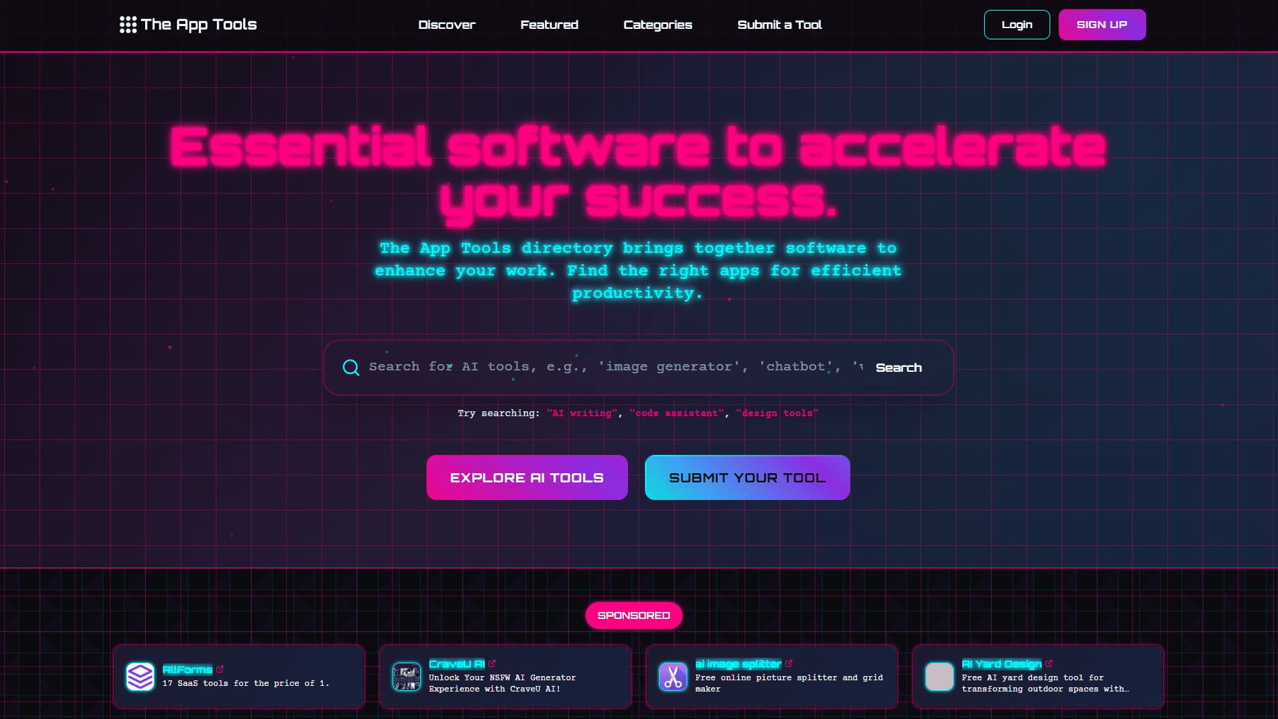 The App Tools banner