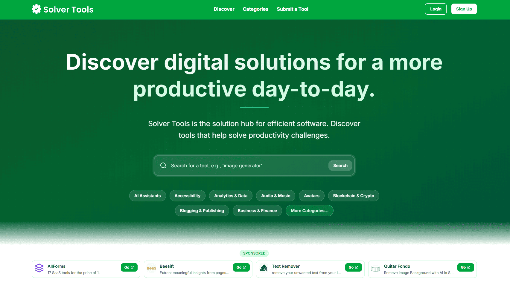 Solver Tools banner