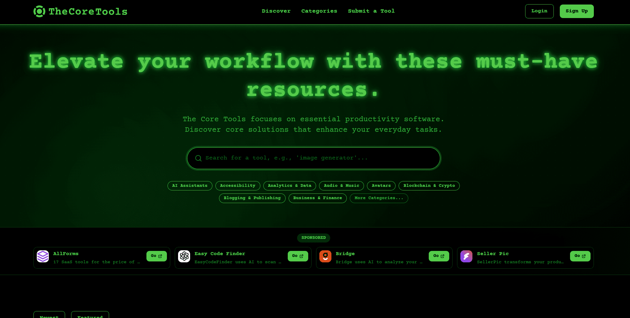 The Core Tools banner