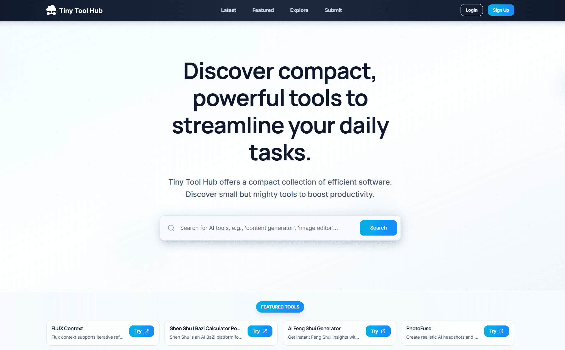 Tiny Tool Hub banner