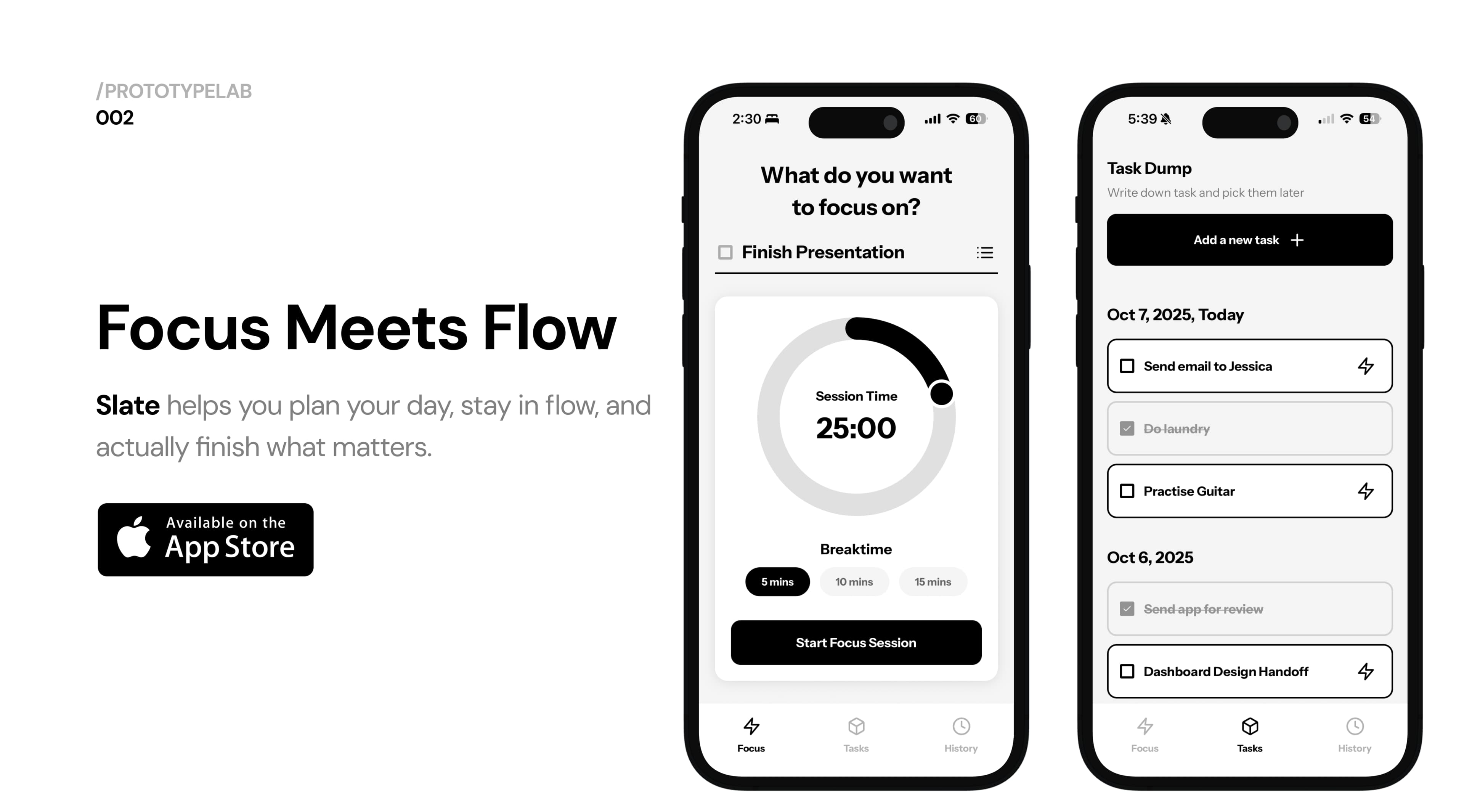Slate - To Do List and Pomodoro banner