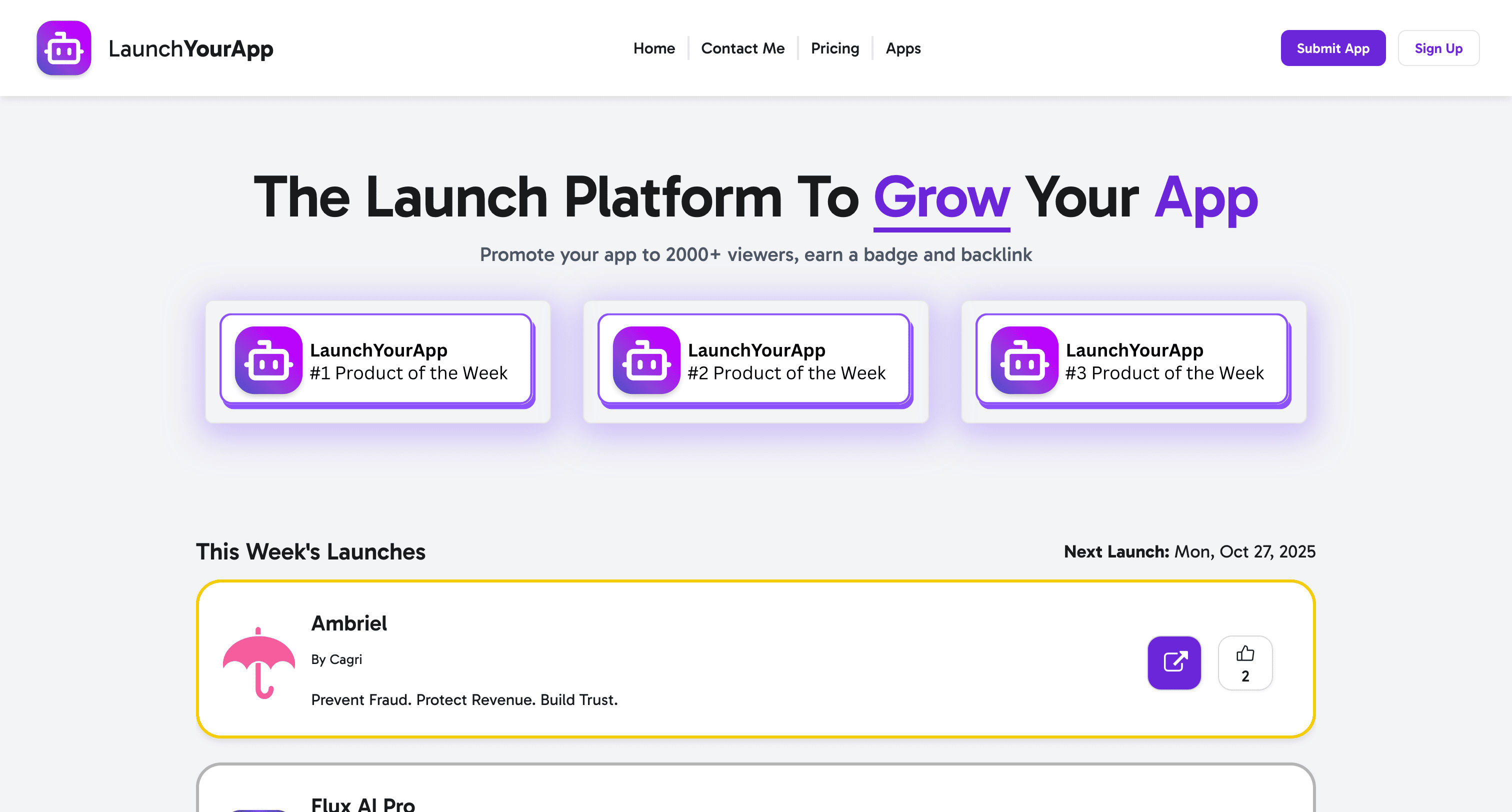 LaunchYourApp banner