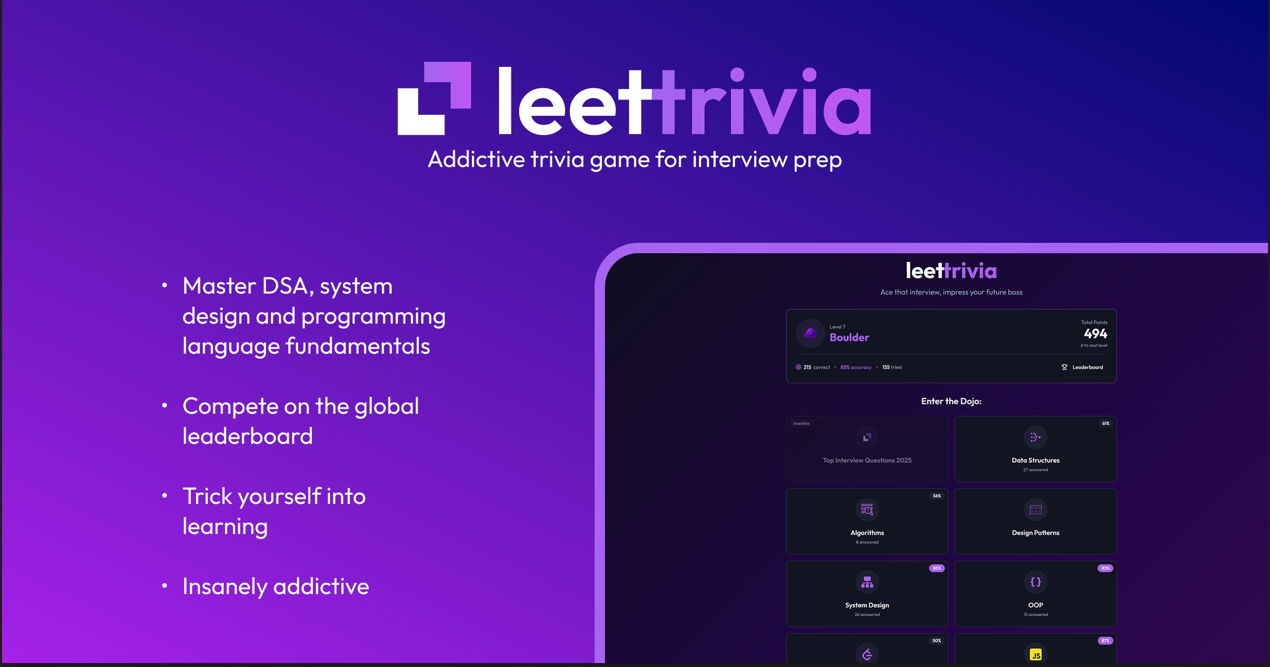 LeetTrivia banner