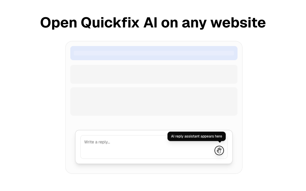 Quickfix AI banner