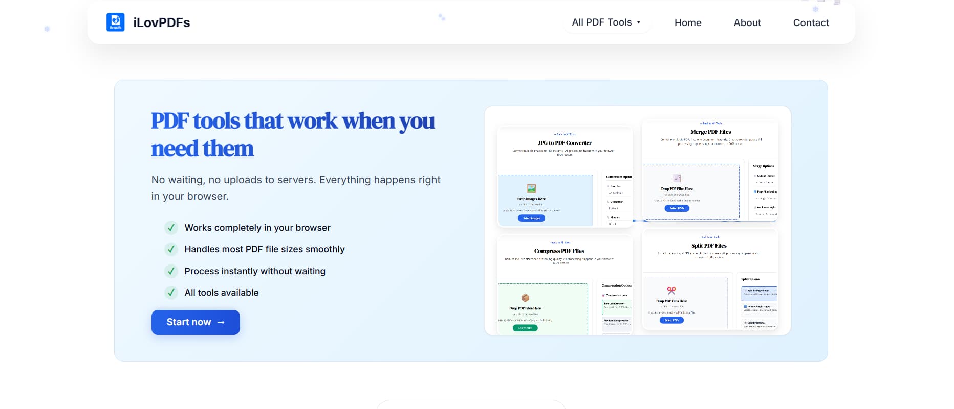 iLovPDFs banner