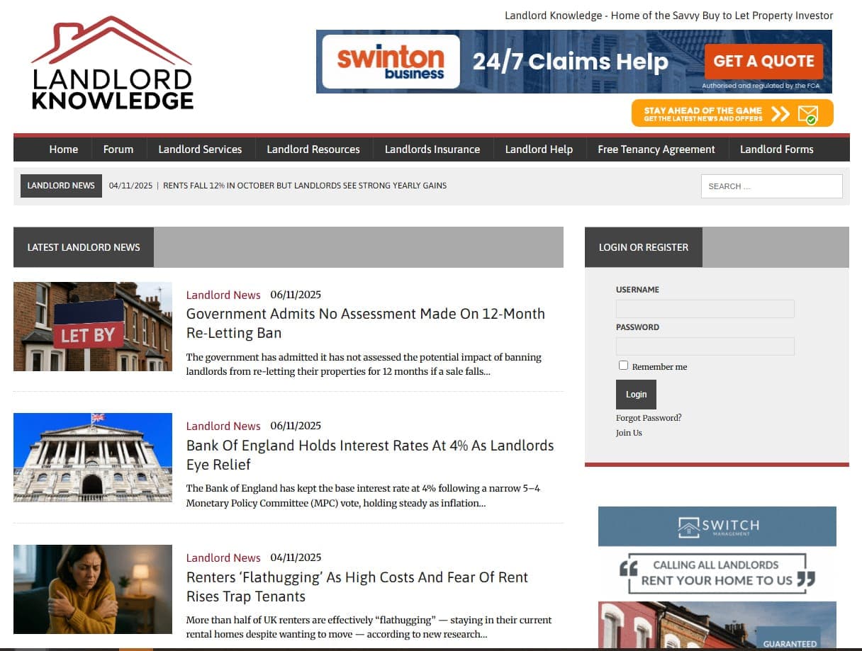 Landlord Knowledge banner