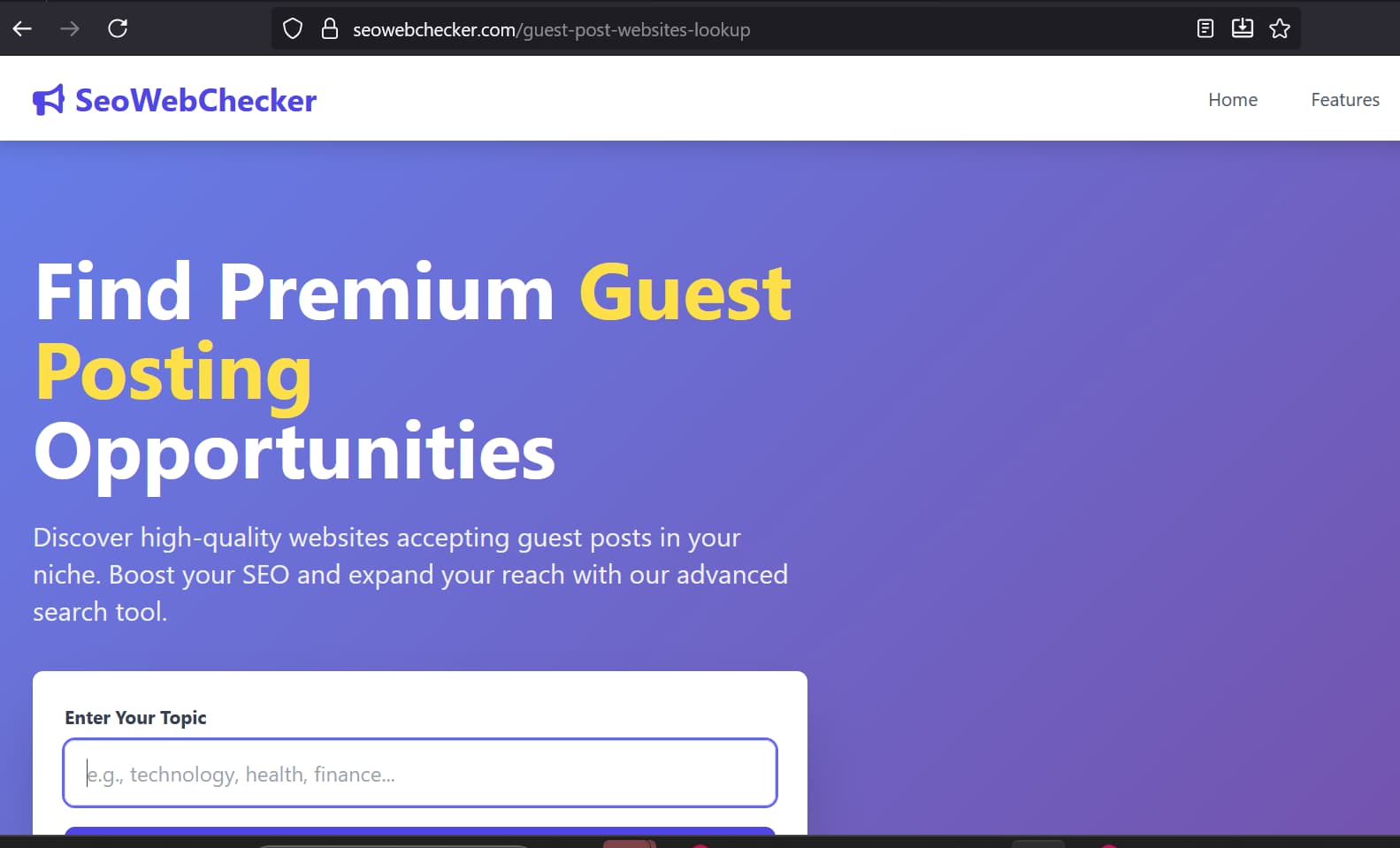 SeoWebChecker banner