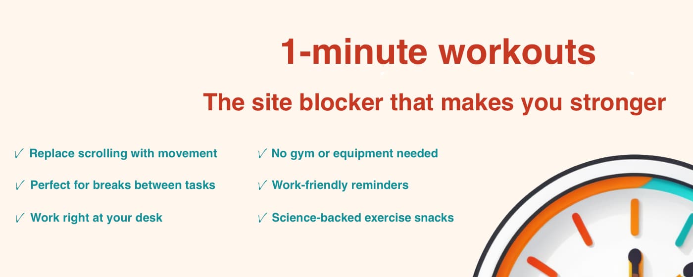 1 Minute Workout banner