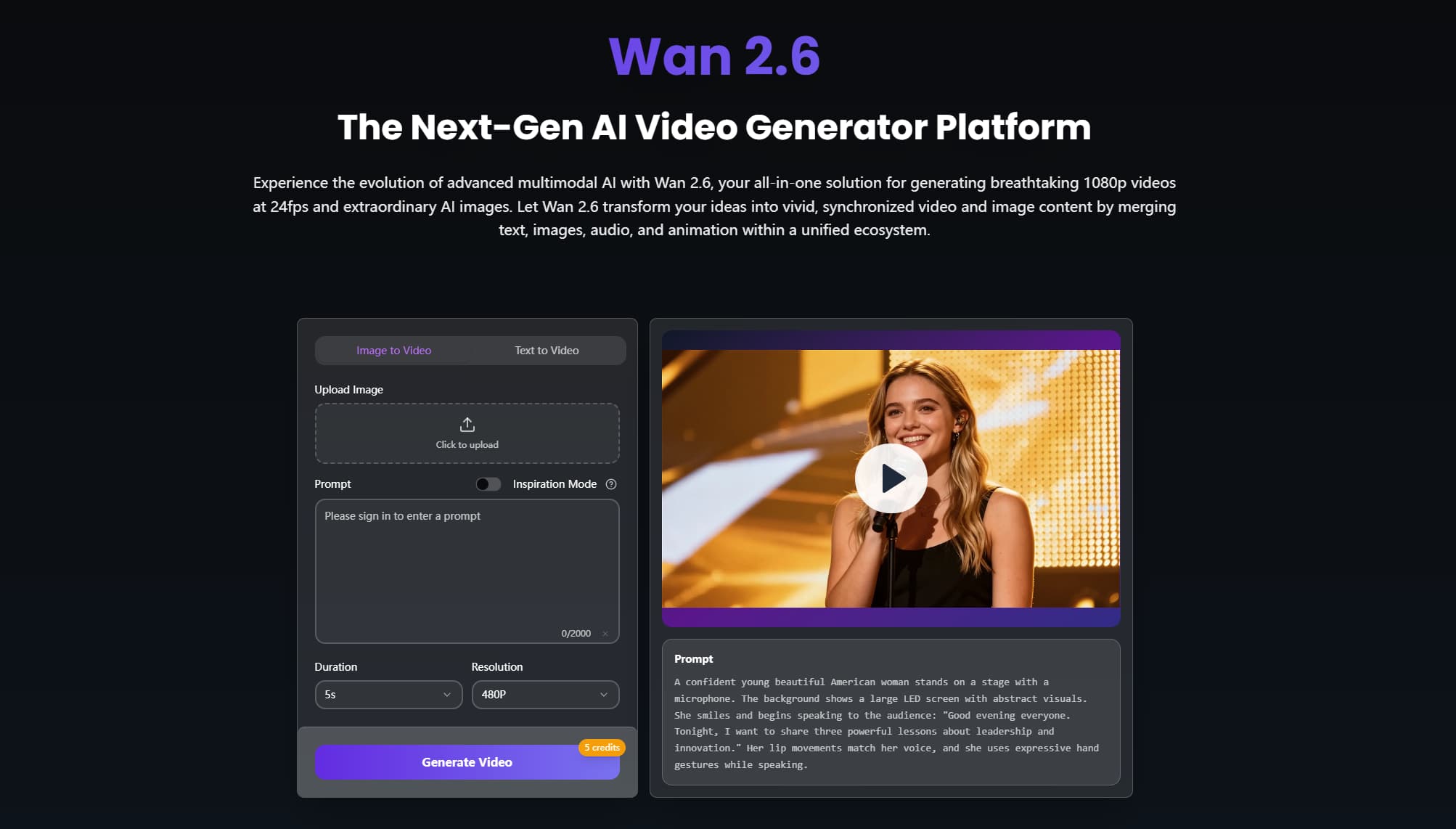 Wan 2.6 AI Video banner