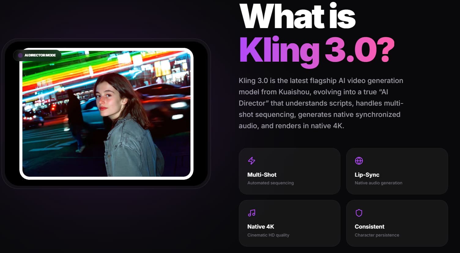 Kling 3.0 banner