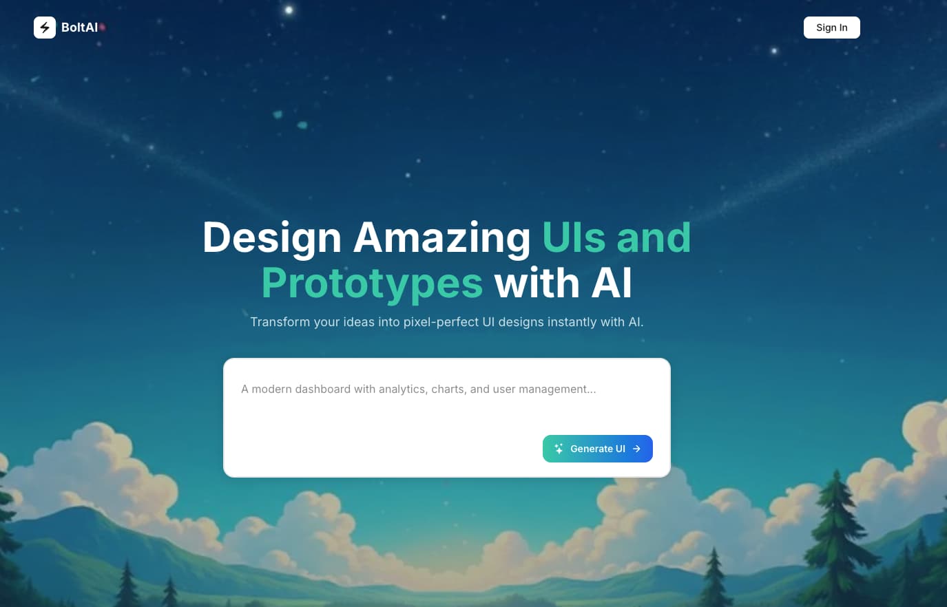 Bolt AI Web Designer