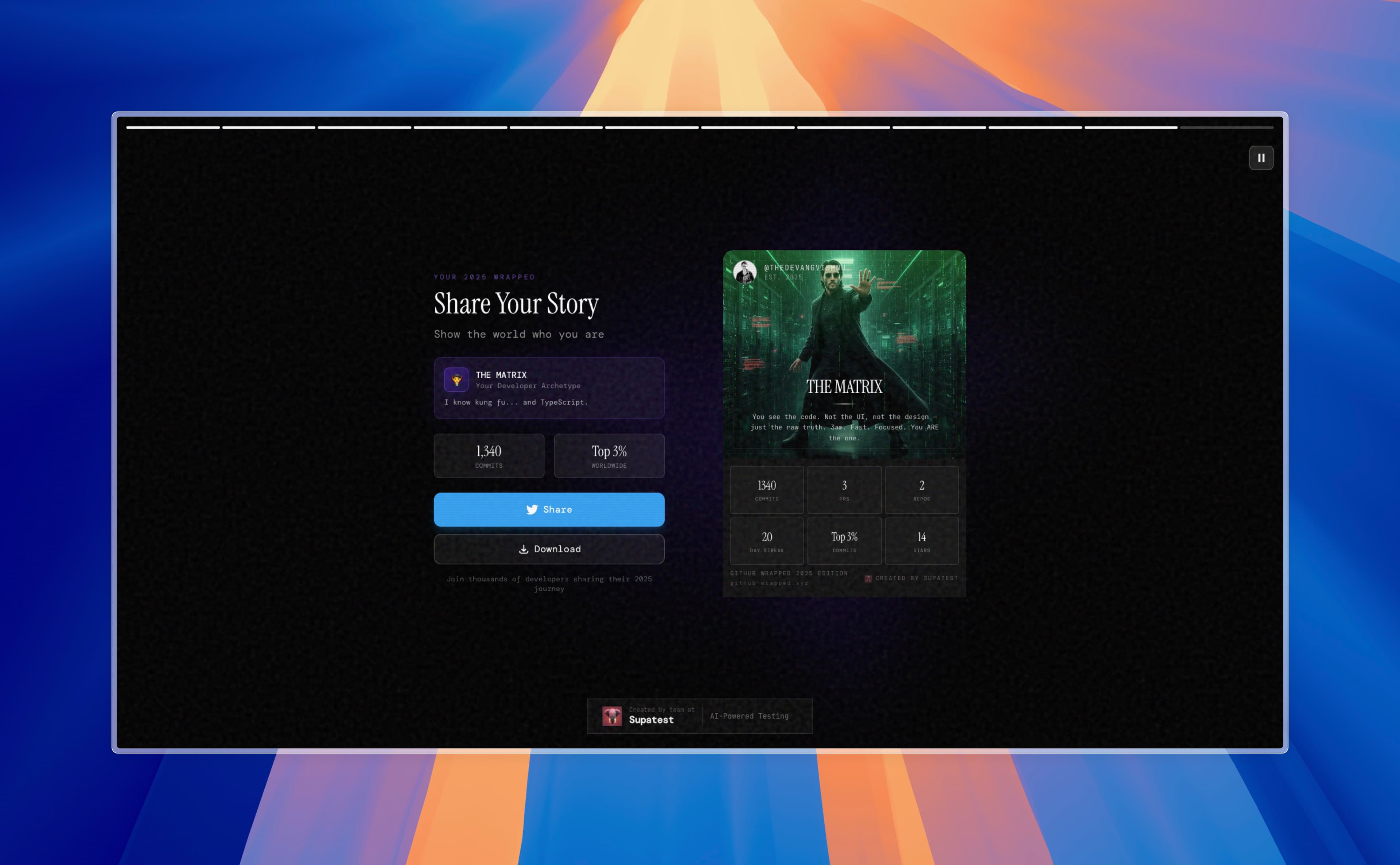 Githubwrapped banner