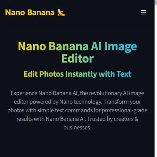 Nano Banana AI Image Editor logo