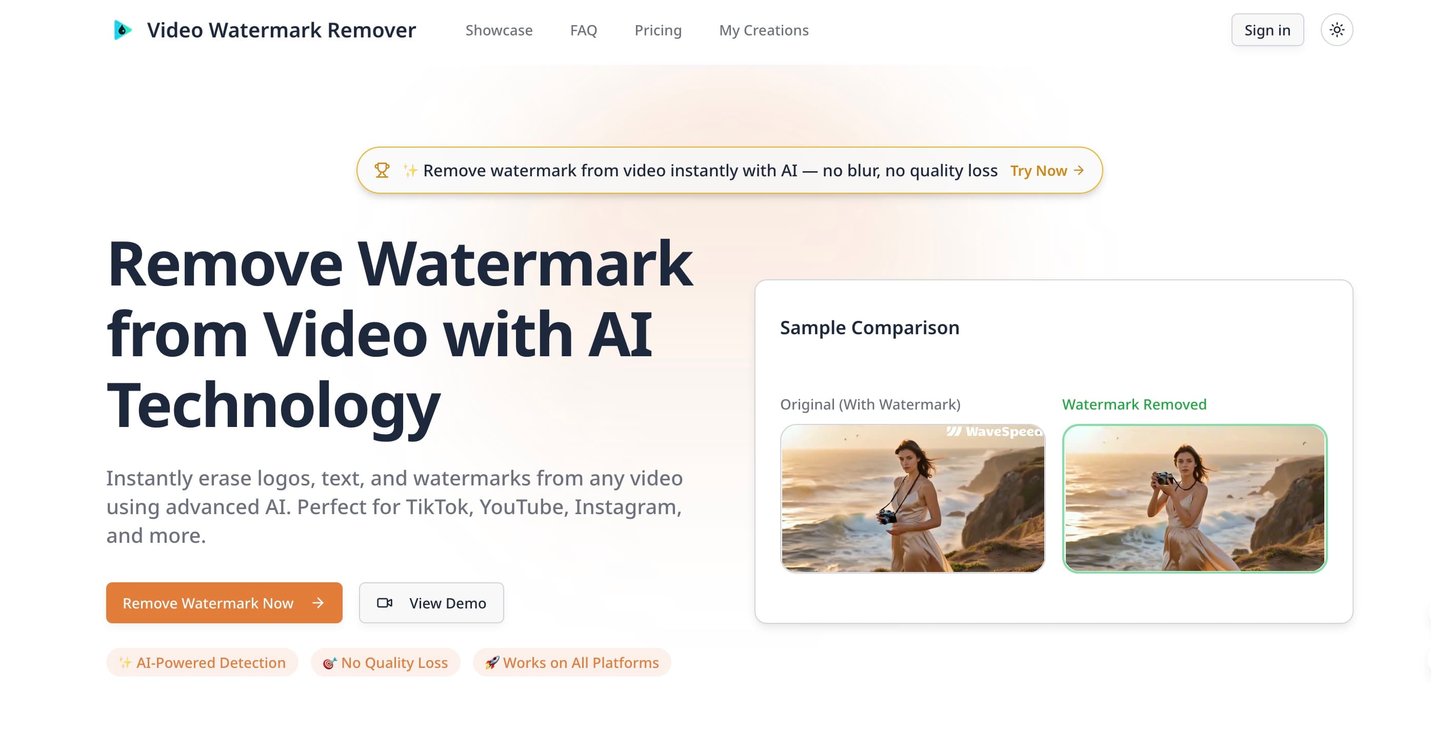 Video Watermark Remover banner