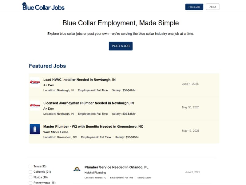 BlueCollarJobs.com banner