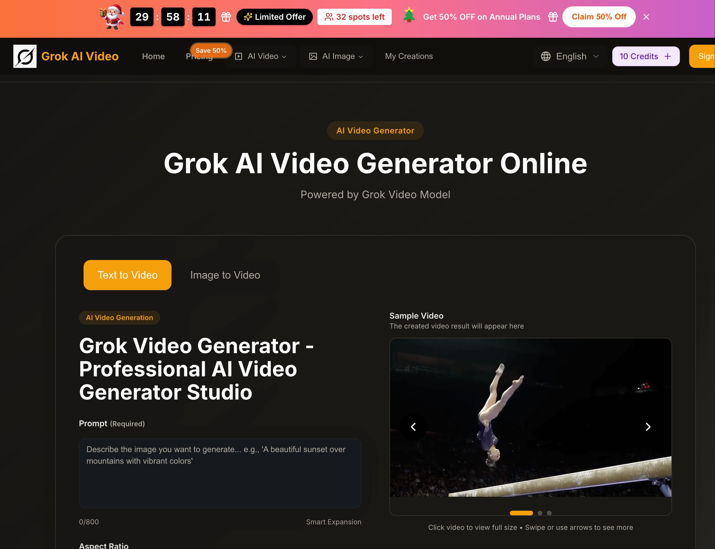grok ai video banner
