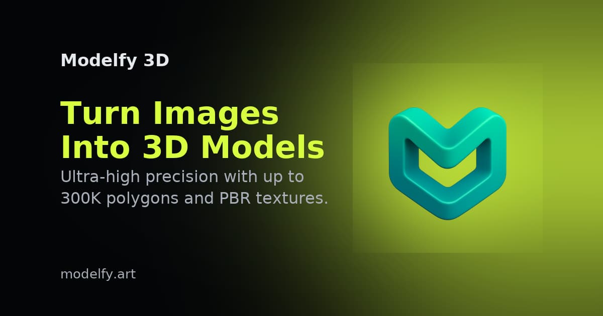 Modelfy 3D banner
