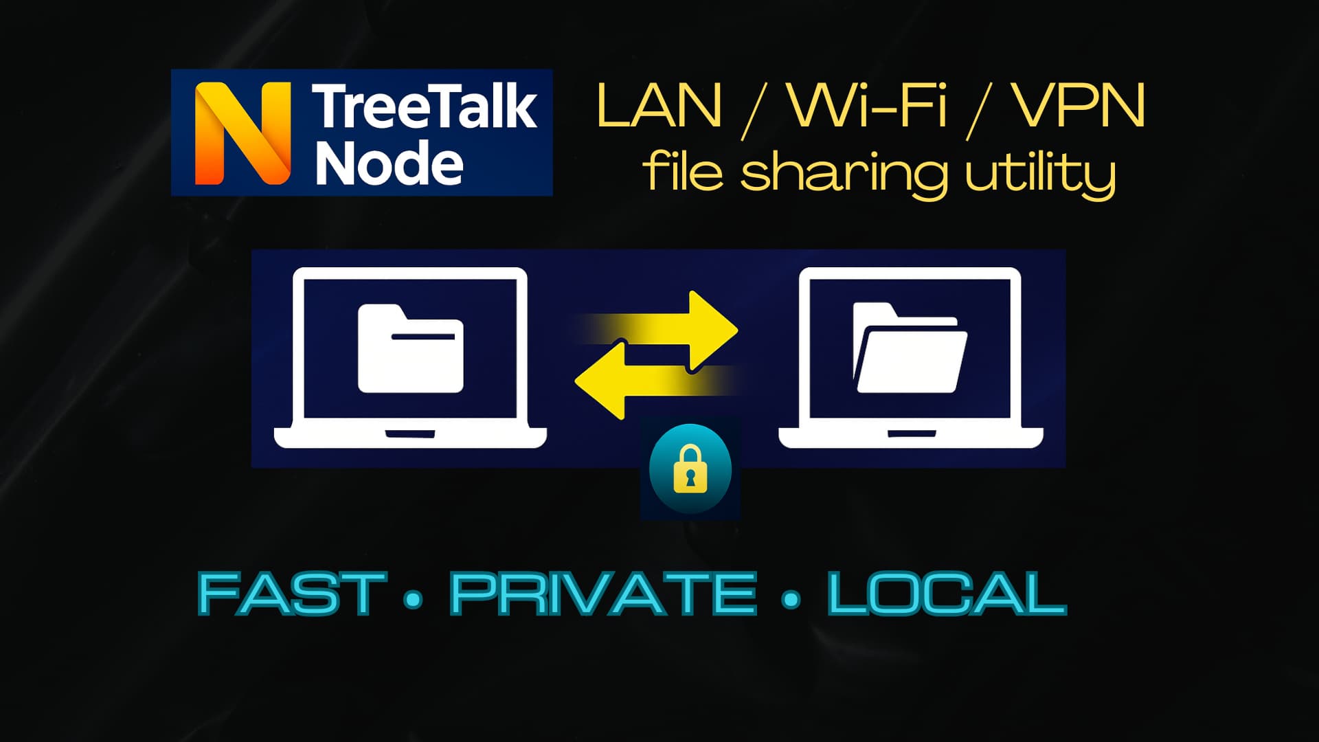 TreeTalk Node - Chat & File Sending over LAN, WiFi, and VPN banner