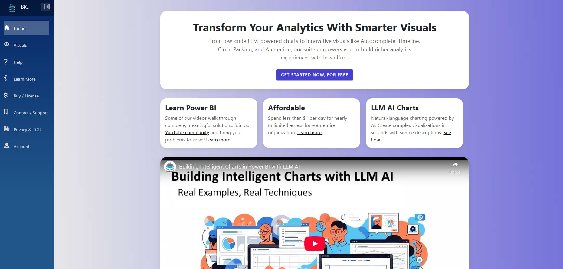 Visuals Library banner