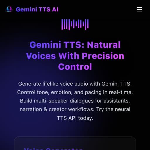 Gemini TTS logo