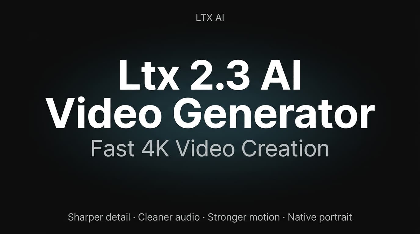 Ltx 2.3 AI Video Generator banner