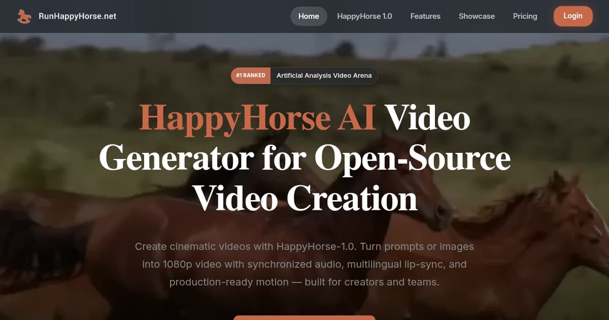 HappyHorse AI banner
