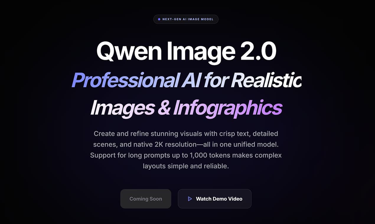 Qwen Image 2 banner