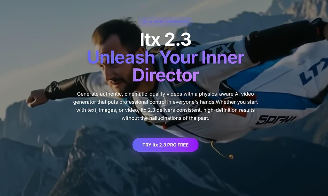 LTX 2.3 AI Video Generator banner