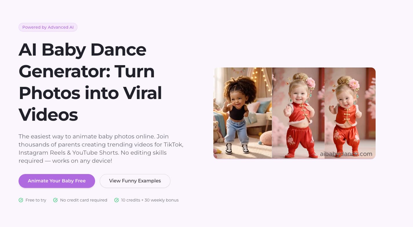 AI Baby Dance banner