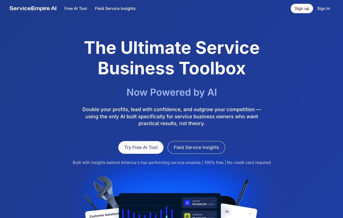 Service Empire AI banner