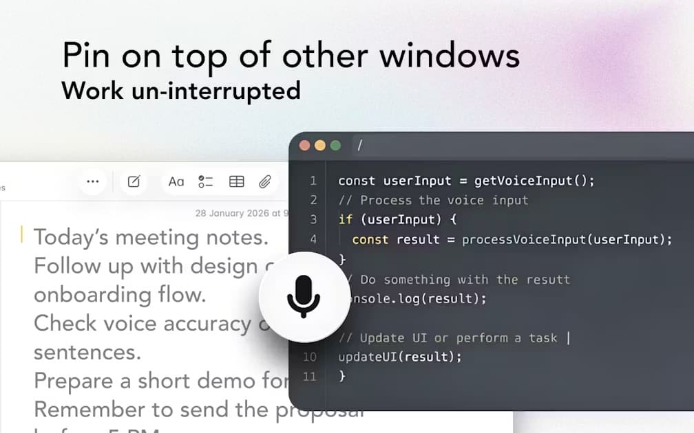 Voice anywhere banner