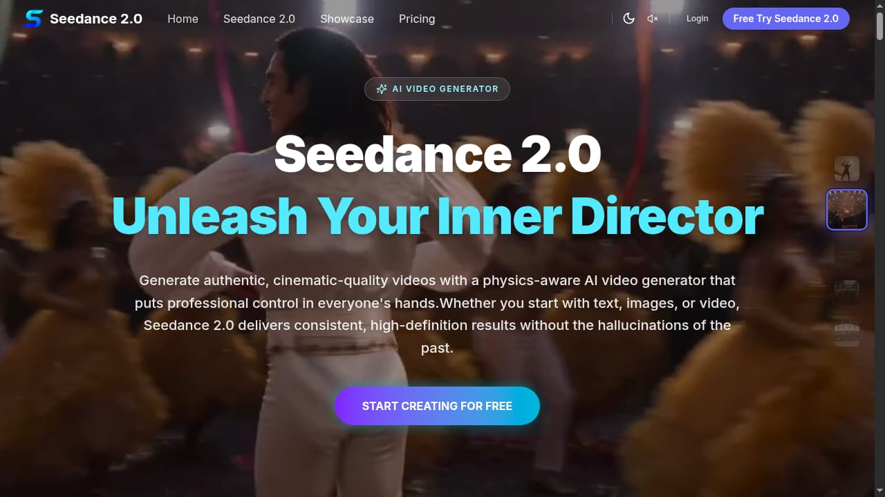 Seedance 2.0 AI Video Generator